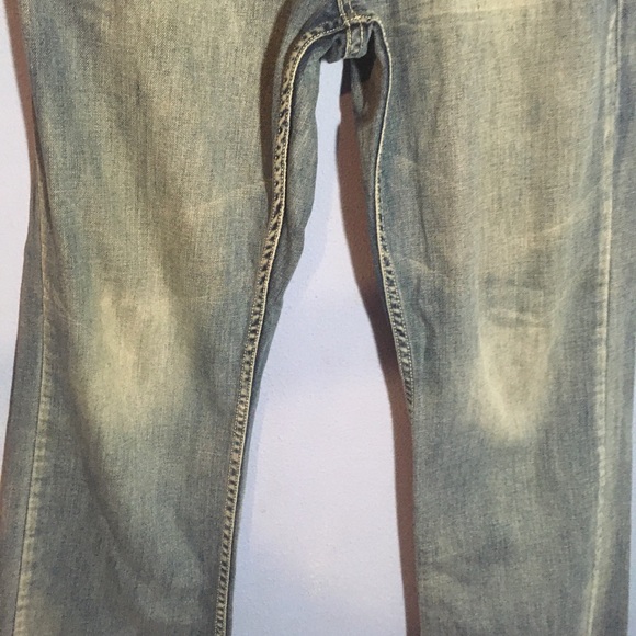 Flypaper Bootcut Jeans Mens Size 32x32 Lightly Distressed & Whiskered - Picture 6 of 16